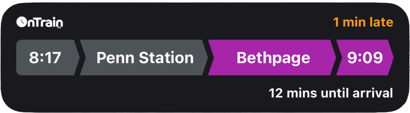 OnTrain Live Activity